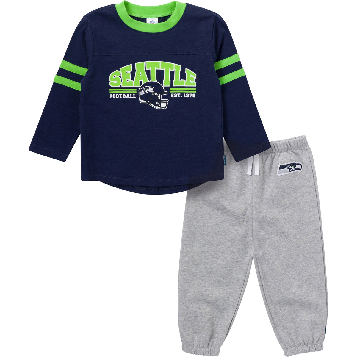 2-Piece Infant & Toddler Boys Seattle Seahawks Shirt and Sweatpant Set