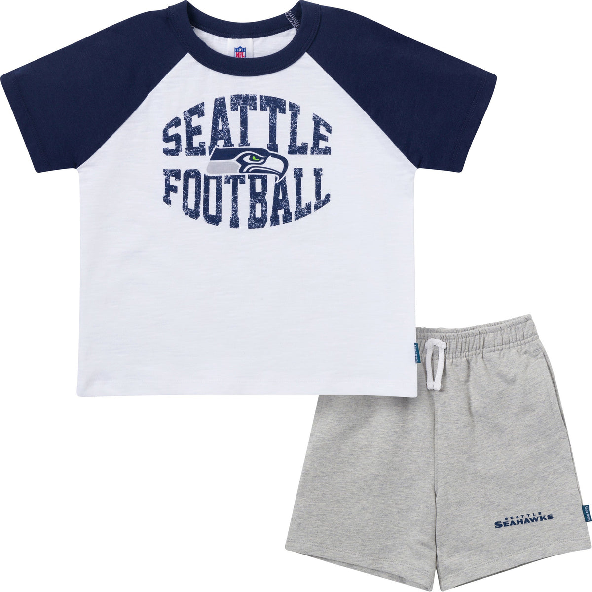 2-Piece Infant & Toddler Boys Seattle Seahawks T-Shirt and Shorts Set