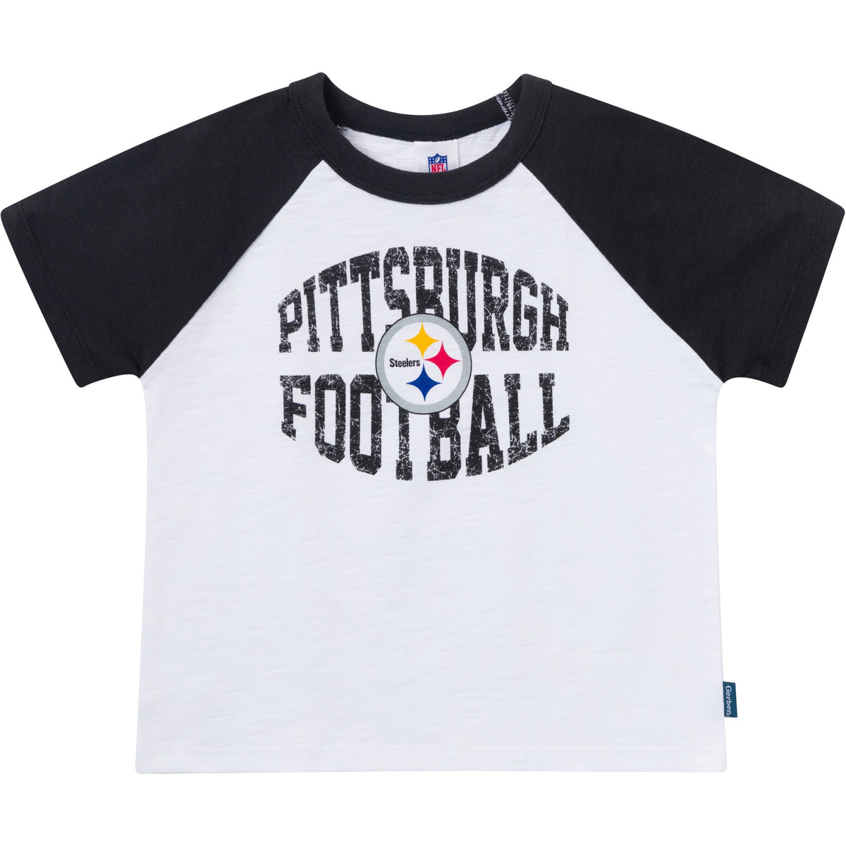 2-Piece Infant & Toddler Boys Pittsburgh Steelers T-Shirt and Shorts Set, view 2