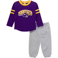 2-Piece Infant & Toddler Boys Minnesota Vikings Shirt and Sweatpant Set