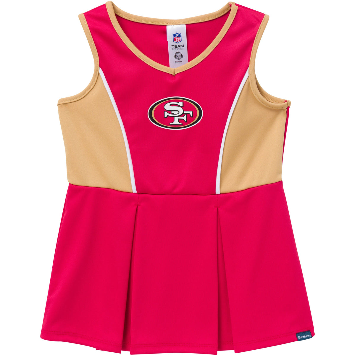 2-Piece Infant & Toddler Girls 49ers Dress and Panty Cover Set, view 2
