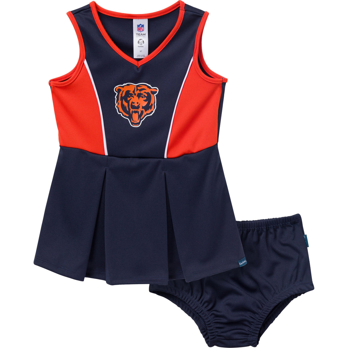 2-Piece Infant & Toddler Girls Chicago Bears Dress and Panty Cover Set