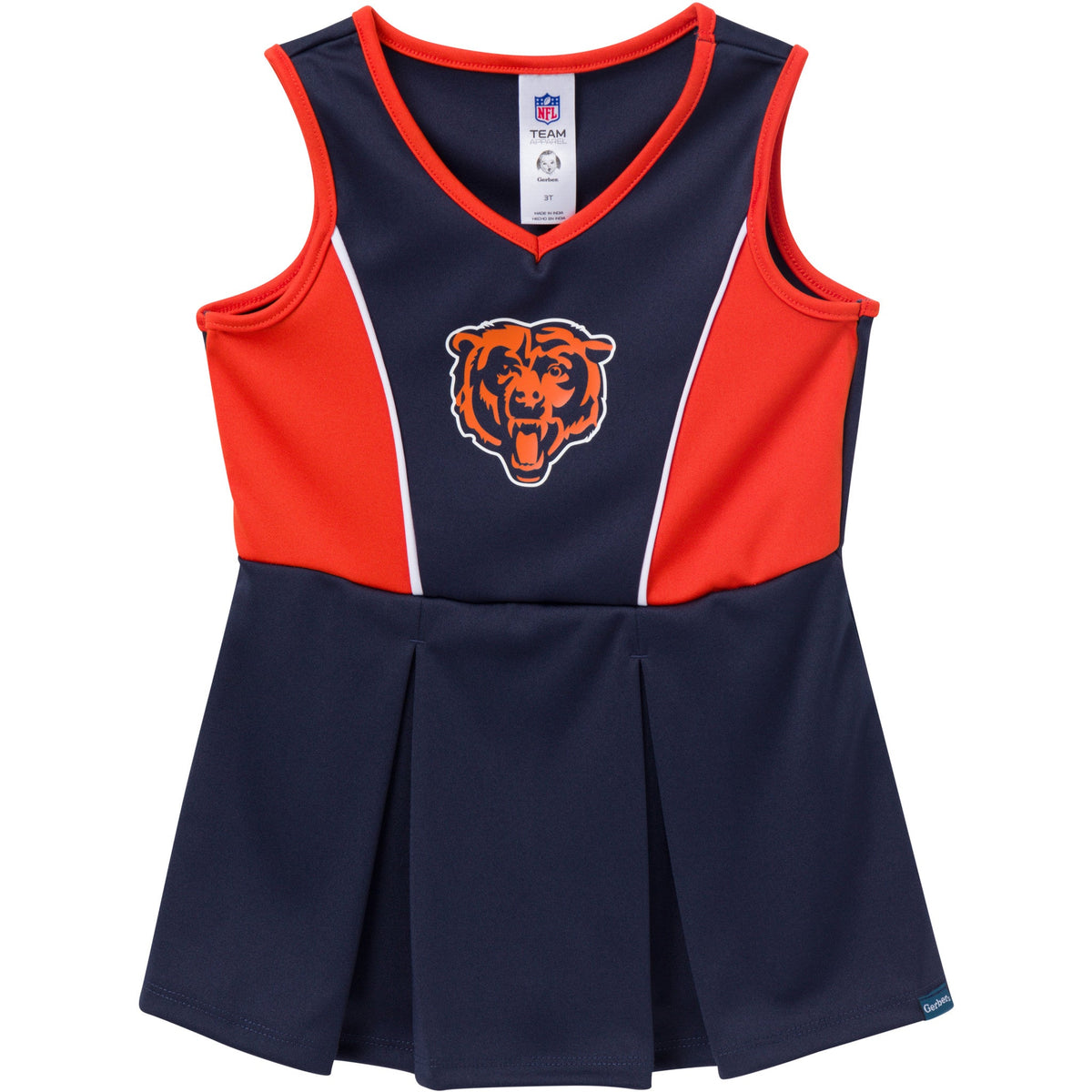 2-Piece Infant & Toddler Girls Chicago Bears Dress and Panty Cover Set, view 2