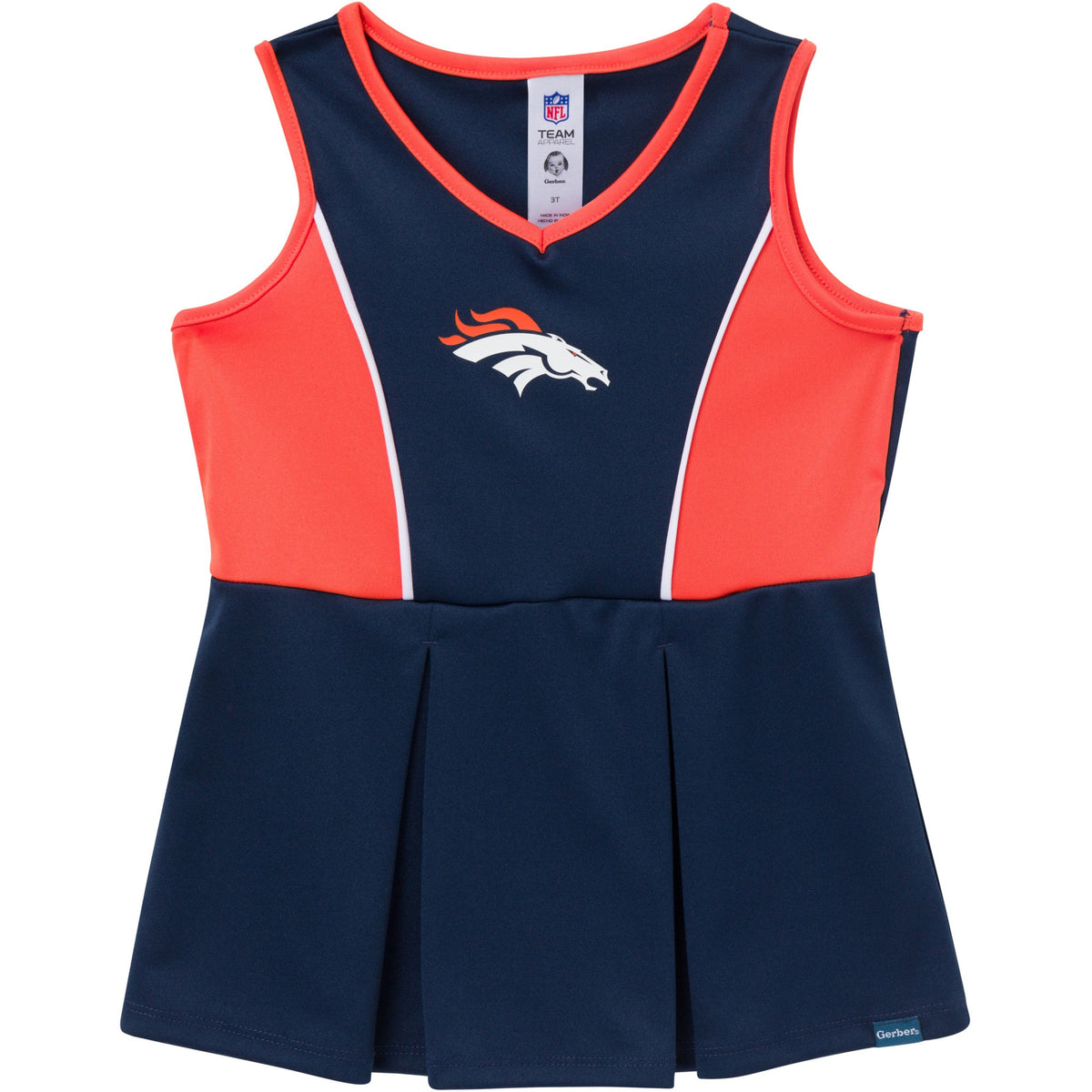 2-Piece Infant & Toddler Girls Denver Broncos Dress and Panty Cover Set, view 2