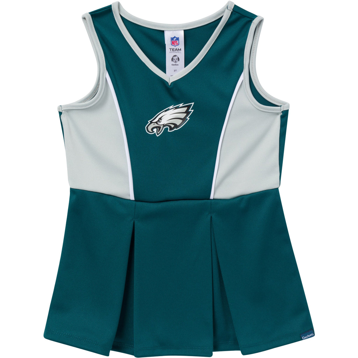2-Piece Infant & Toddler Girls Philadelphia Eagles Dress and Panty Cover Set, view 2