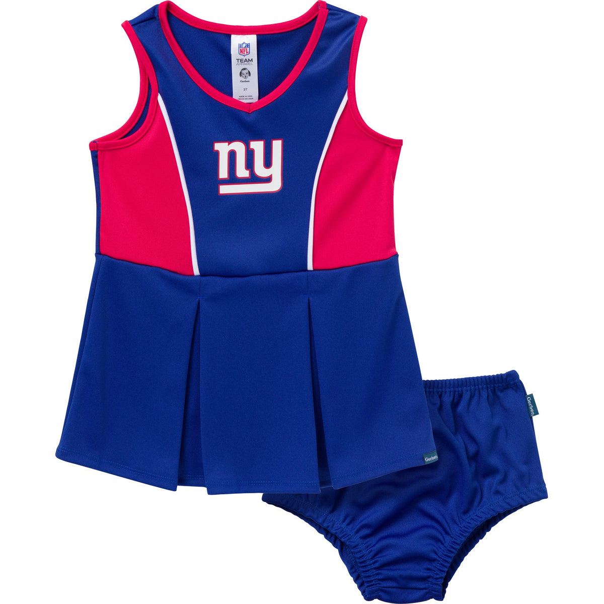 2-Piece Infant & Toddler Girls New York Giants Dress and Panty Cover Set