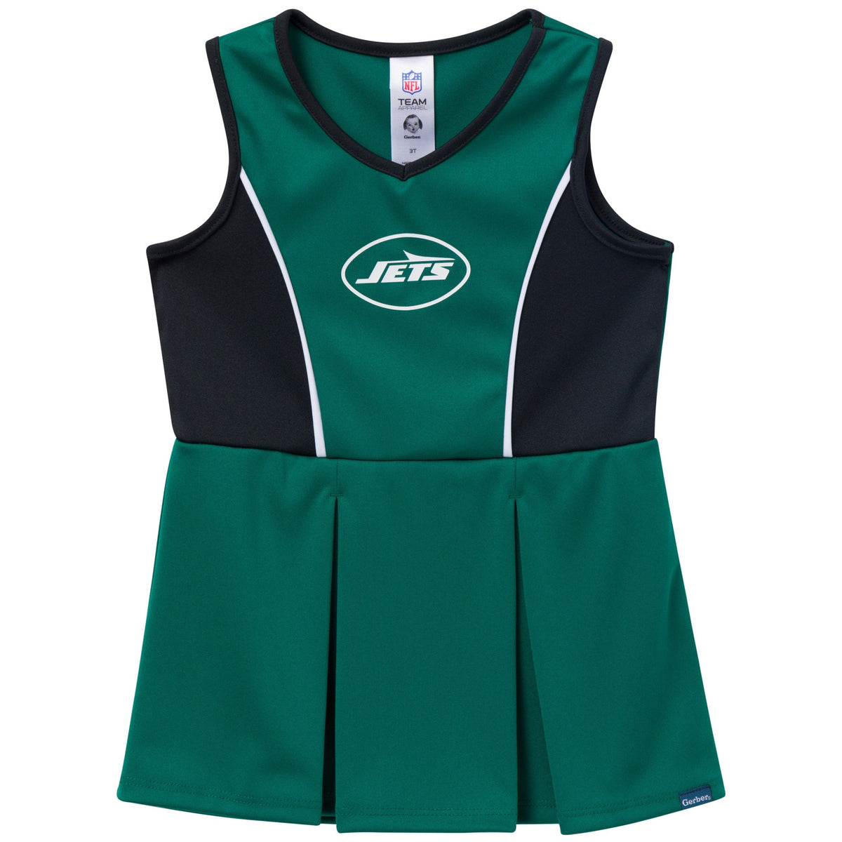 2-Piece Infant & Toddler Girls New York Jets Dress and Panty Cover Set, view 2