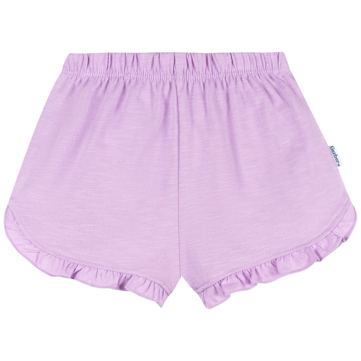 2-Piece Infant & Toddler Girls Lavender Pocket Tee and Shorts Set, view 5