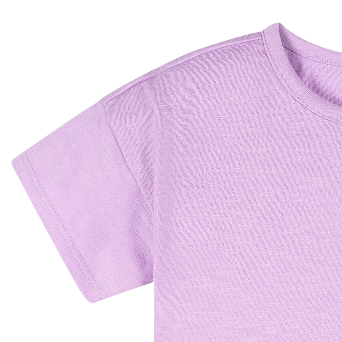 2-Piece Infant & Toddler Girls Lavender Pocket Tee and Shorts Set, view 3