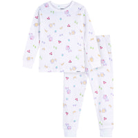 2-Piece Infant & Toddler Girls Lemonade Cotton Pajama Set