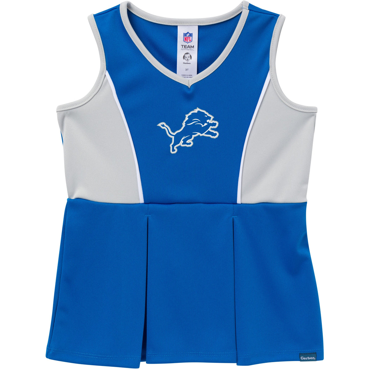 2-Piece Infant & Toddler Girls Detroit Lions Dress and Panty Cover Set, view 2