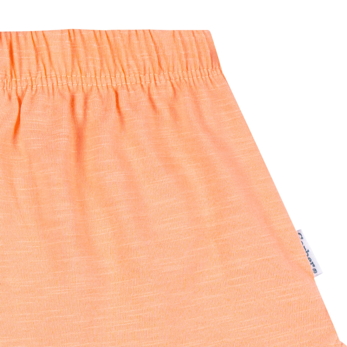 2-Piece Infant & Toddler Girls Peach Pocket Tee and Shorts Set, view 6