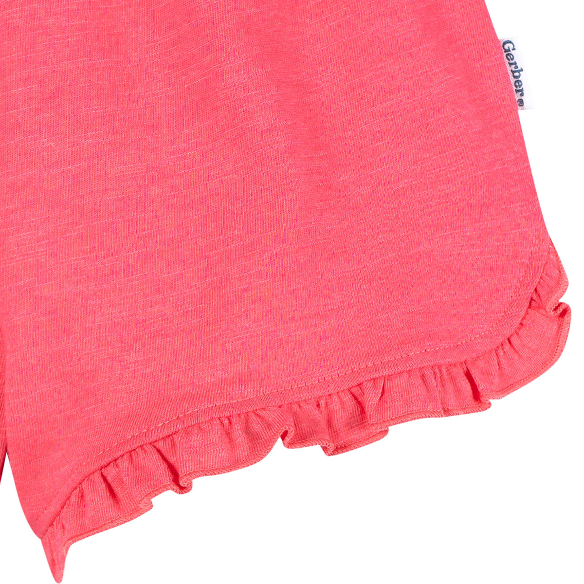 2-Piece Infant & Toddler Girls Rose Pocket Tee and Shorts Set, view 7