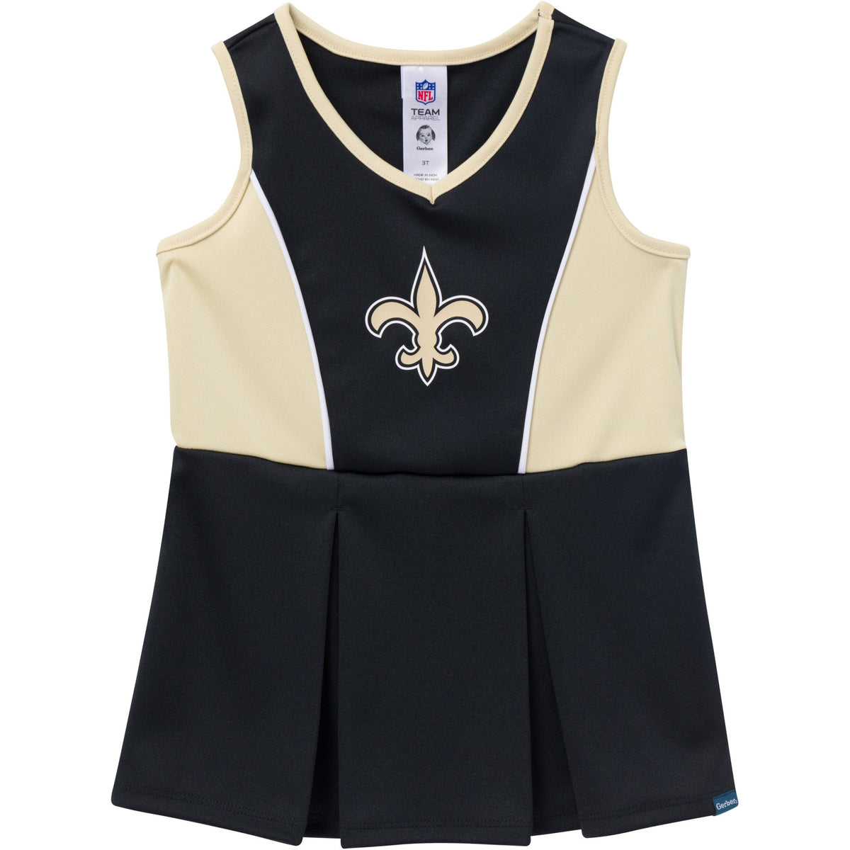 2-Piece Infant & Toddler Girls New Orleans Saints Dress and Panty Cover Set, view 2