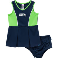 2-Piece Infant & Toddler Girls Seattle Seahawks Dress and Panty Cover Set