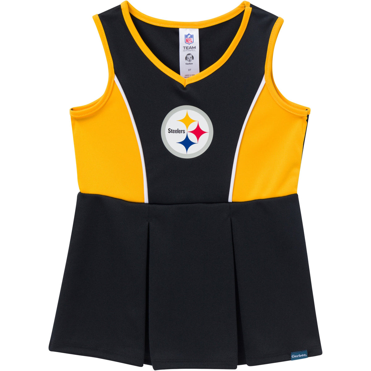 2-Piece Infant & Toddler Girls Pittsburgh Steelers Dress and Panty Cover Set, view 2