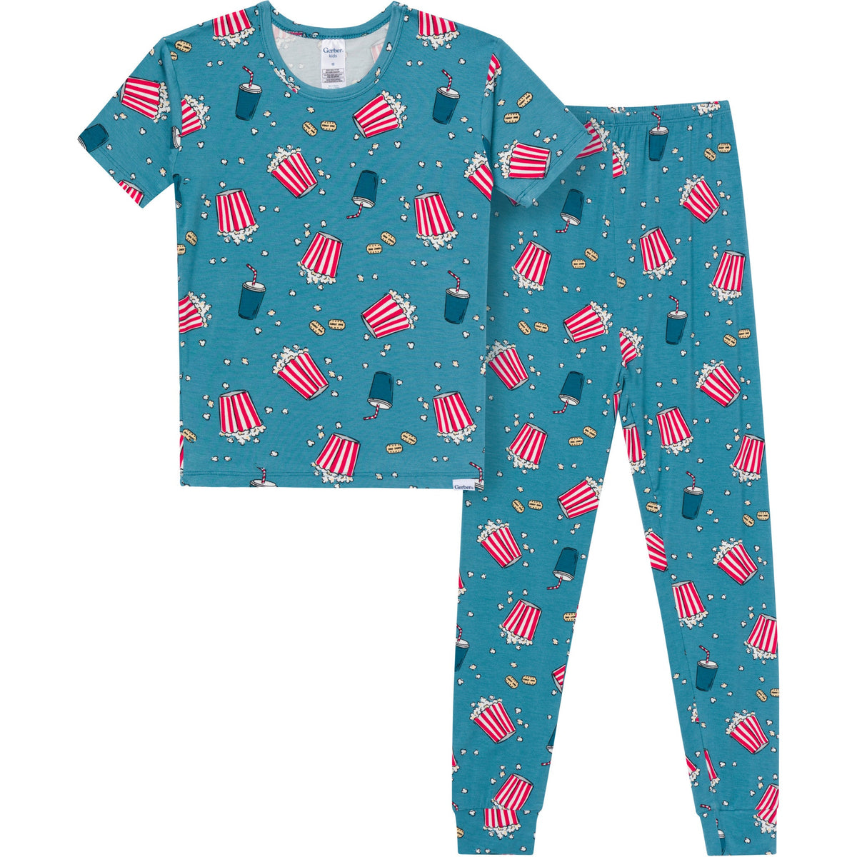 2-Piece Infant & Toddler Neutral Movie Night Snug Fit Pajamas-Gerber Childrenswear Wholesale