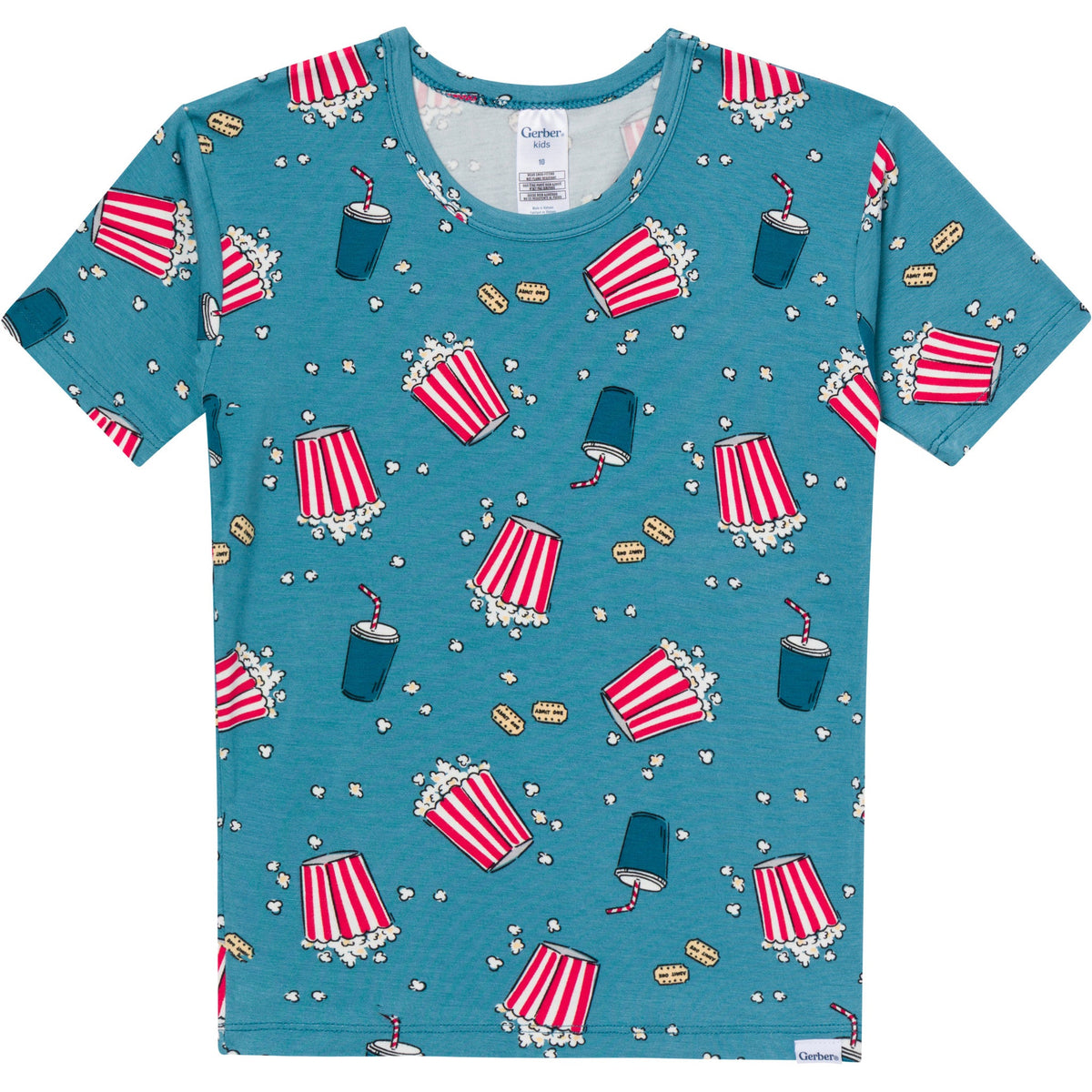 2-Piece Infant & Toddler Neutral Movie Night Snug Fit Pajamas-Gerber Childrenswear Wholesale