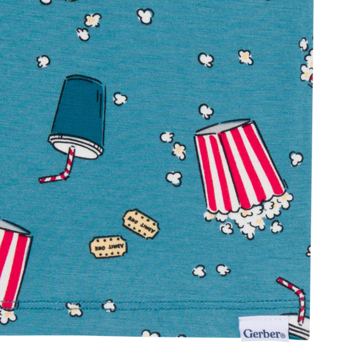2-Piece Infant & Toddler Neutral Movie Night Snug Fit Pajamas-Gerber Childrenswear Wholesale