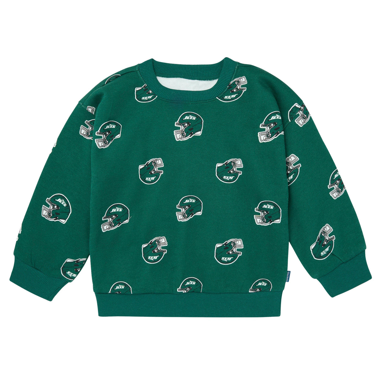 2-Piece Infant & Toddler Neutral New York Jets Sweatshirt and Pant Set, view 2