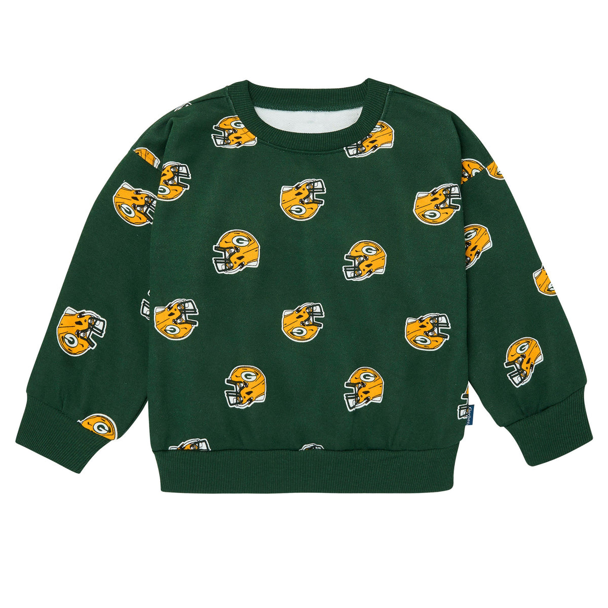 2-Piece Infant & Toddler Neutral Green Bay Packers Sweatshirt and Pant Set, view 2