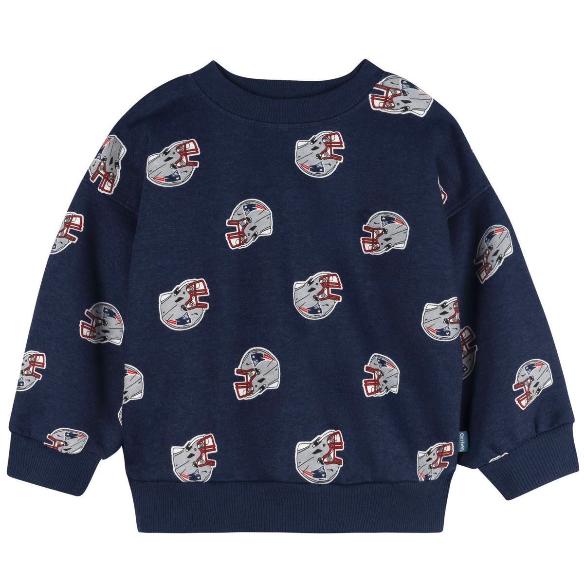 2-Piece Infant & Toddler Neutral New England Patriots Sweatshirt and Pant Set, view 2
