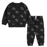2-Piece Infant & Toddler Neutral Pittsburgh Steelers Sweatshirt and Pant Set