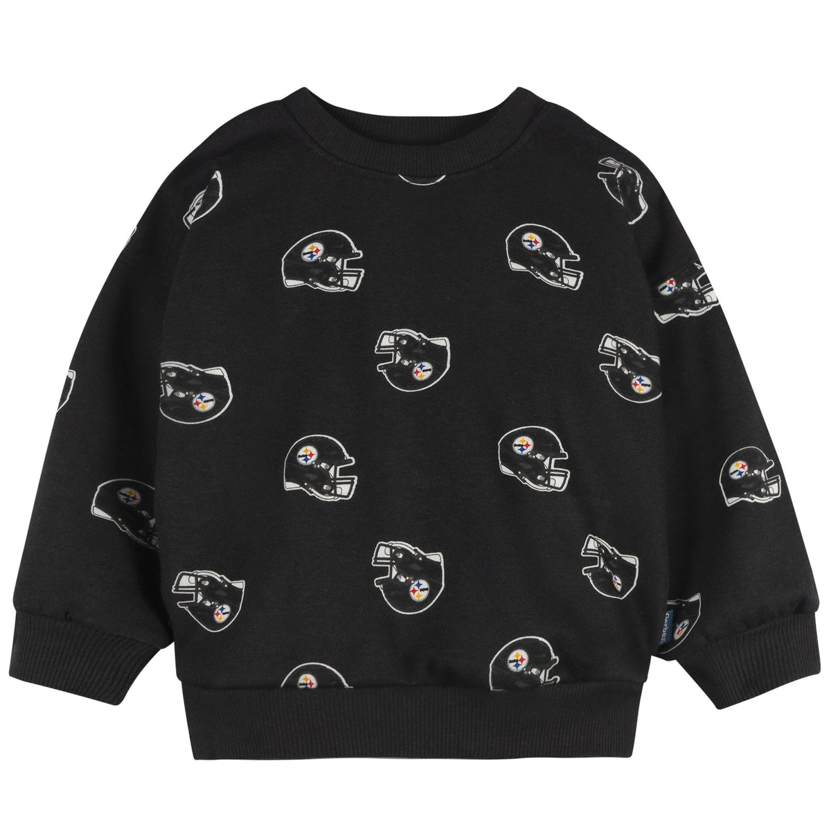 2-Piece Infant & Toddler Neutral Pittsburgh Steelers Sweatshirt and Pant Set, view 2