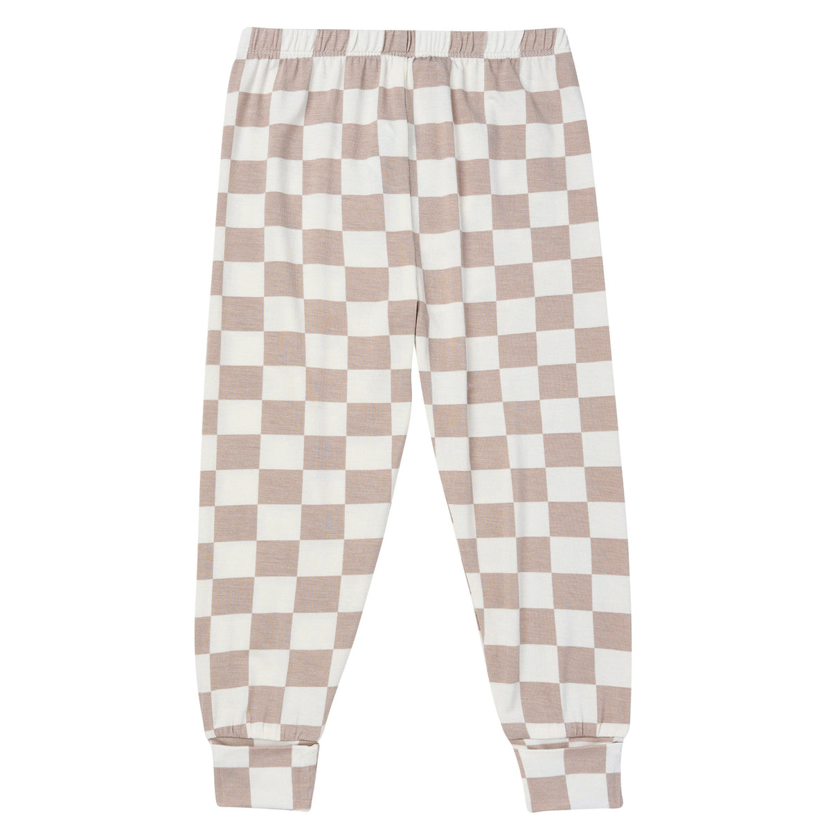 2-Piece Infant & Toddler Neutral Taupe Check Tight Fitting Pajamas-Gerber Childrenswear Wholesale