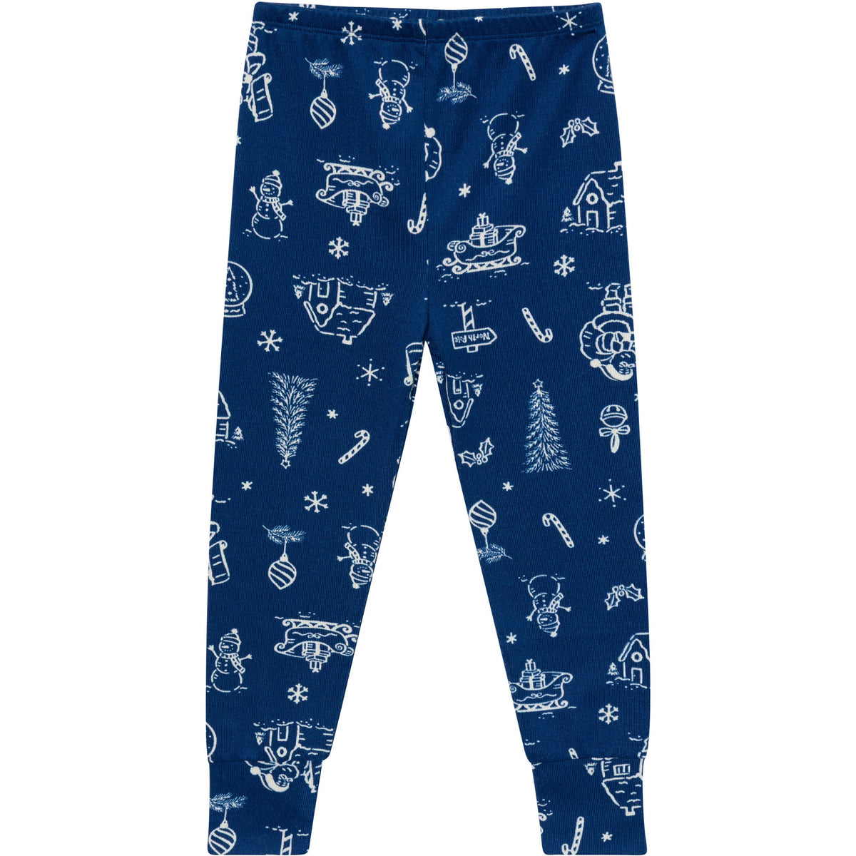 2-Piece Kids Neutral Navy Toile Pajamas-Gerber Childrenswear Wholesale