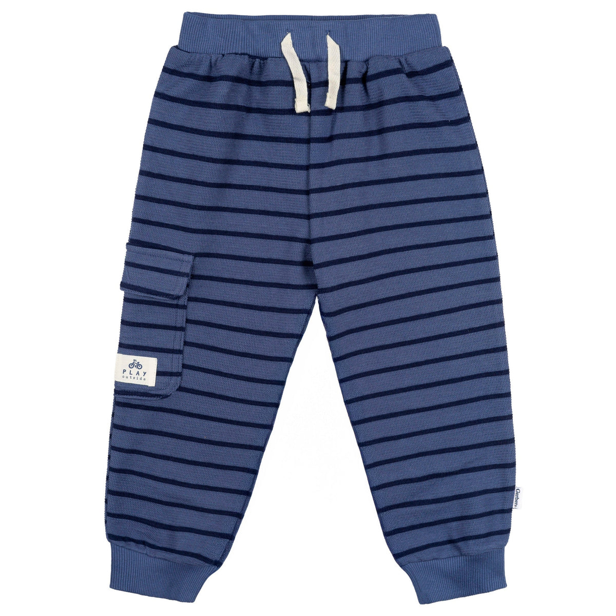2-Piece Toddler Boys Blue Long Sleeve Top & Jogger Set-Gerber Childrenswear Wholesale