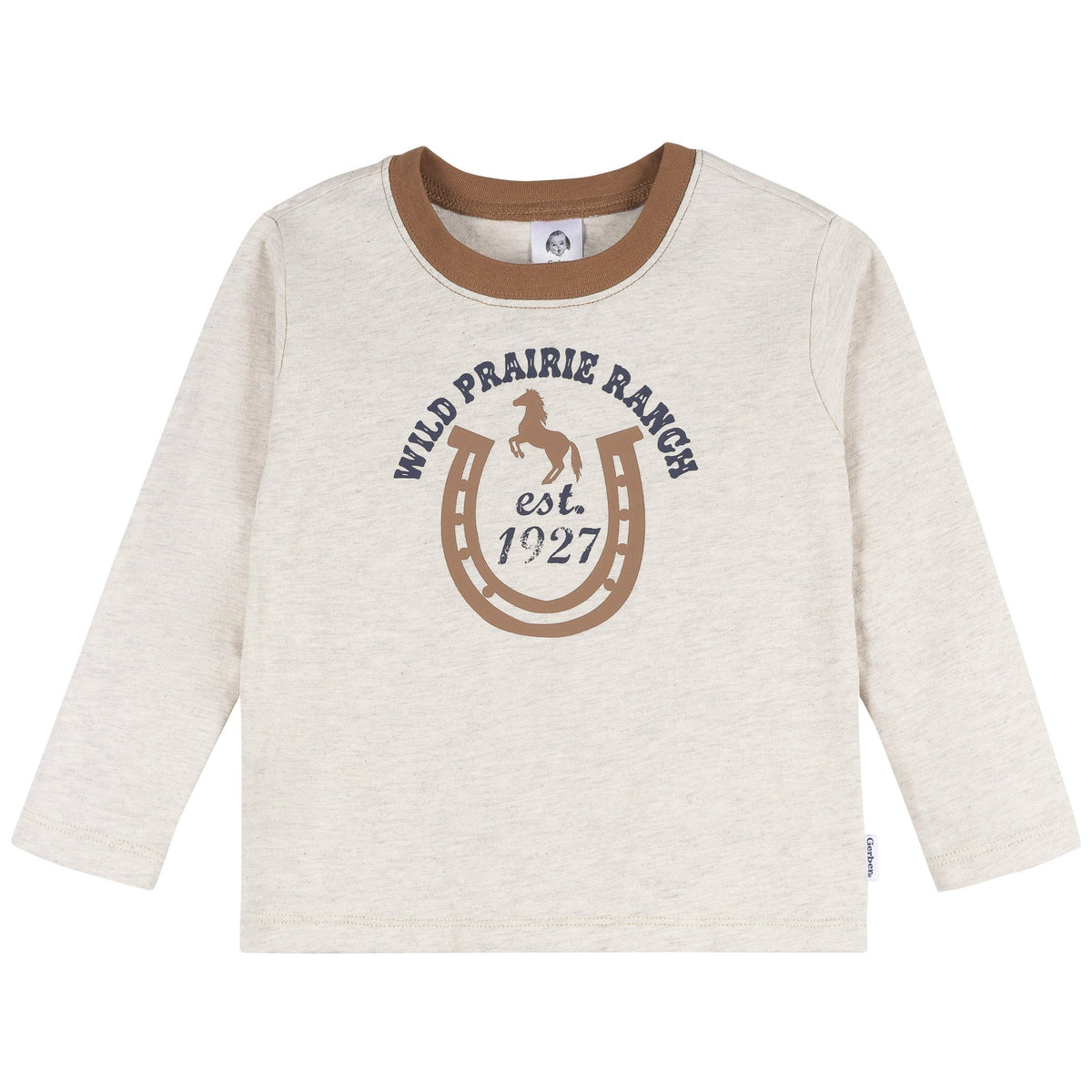 2-Piece Toddler Boys Western Horse Ranch Top and Jogger Set, view 2