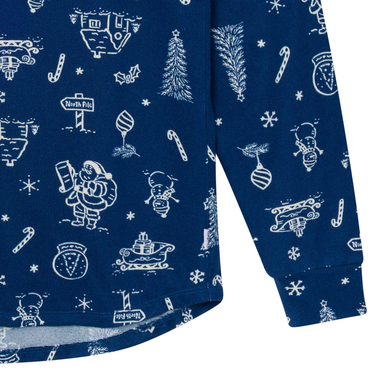 2-Piece Women's Navy Toile Pajamas-Gerber Childrenswear Wholesale