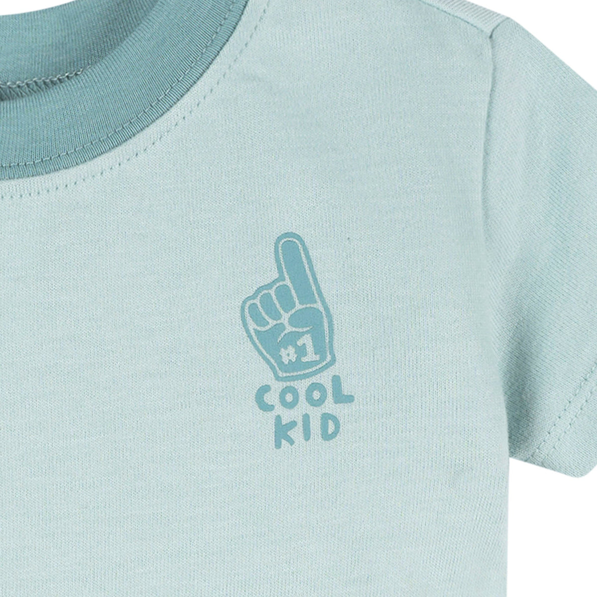 3-Pack Baby & Toddler Boys Blue and Gray Short Sleeve T-Shirts, view 7