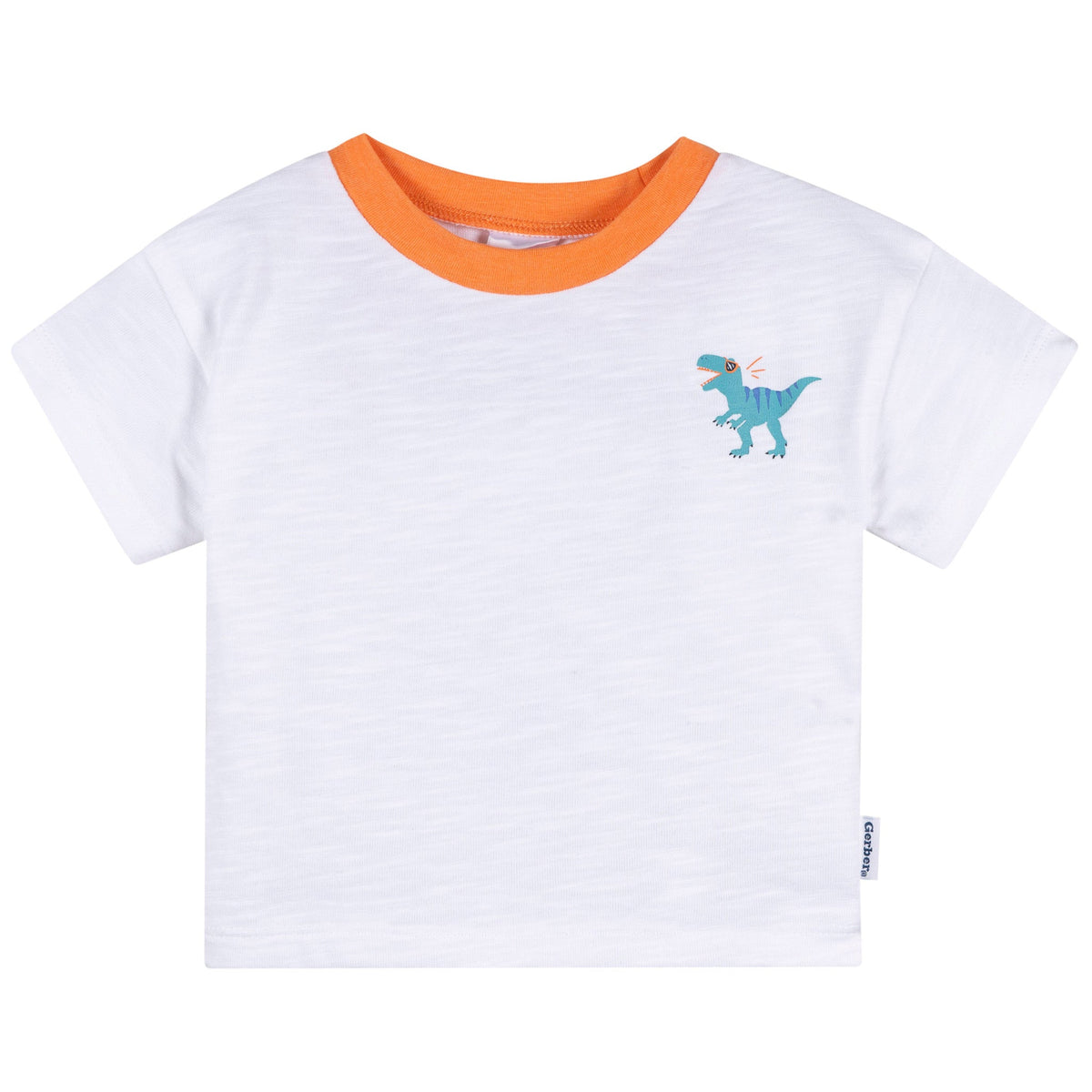 3-Pack Baby & Toddler Boys Blue, Green and White Short Sleeve T-Shirts, view 2