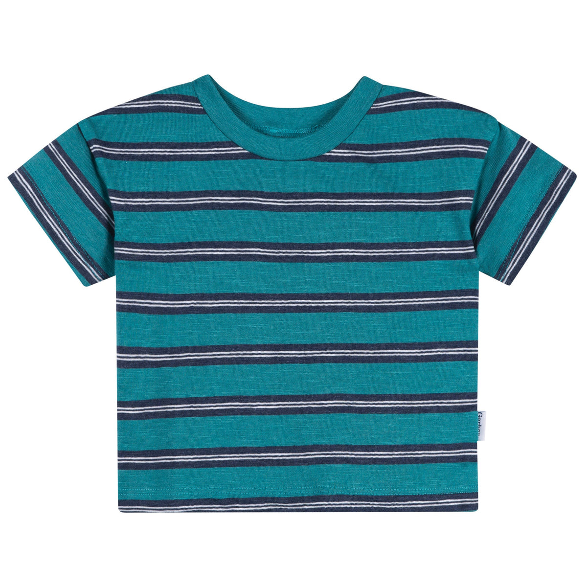 3-Pack Baby & Toddler Boys Blue, Green and White Short Sleeve T-Shirts, view 7