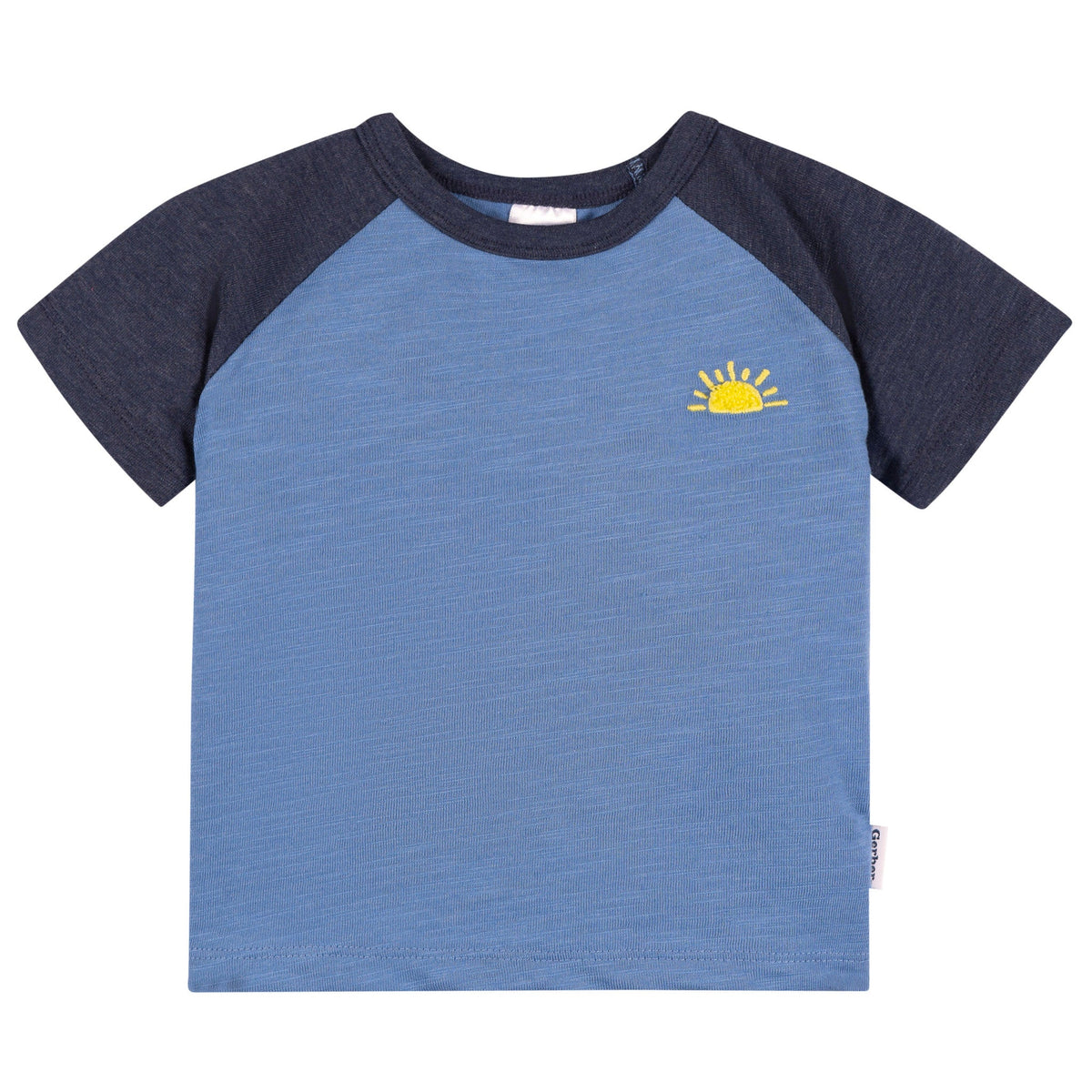 3-Pack Baby & Toddler Boys Blue, Green and White Short Sleeve T-Shirts, view 5
