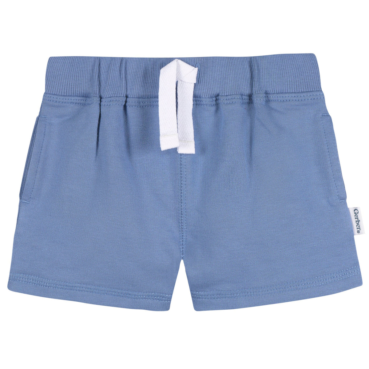 3-Pack Baby & Toddler Boys Blue & Red Knit Shorts-Gerber Childrenswear Wholesale