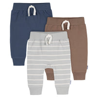 3-Pack Baby & Toddler Boys Leafless Tree Jogger Pants