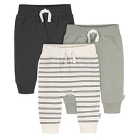 3-Pack Baby & Toddler Boys Wrought Iron Jogger Pants