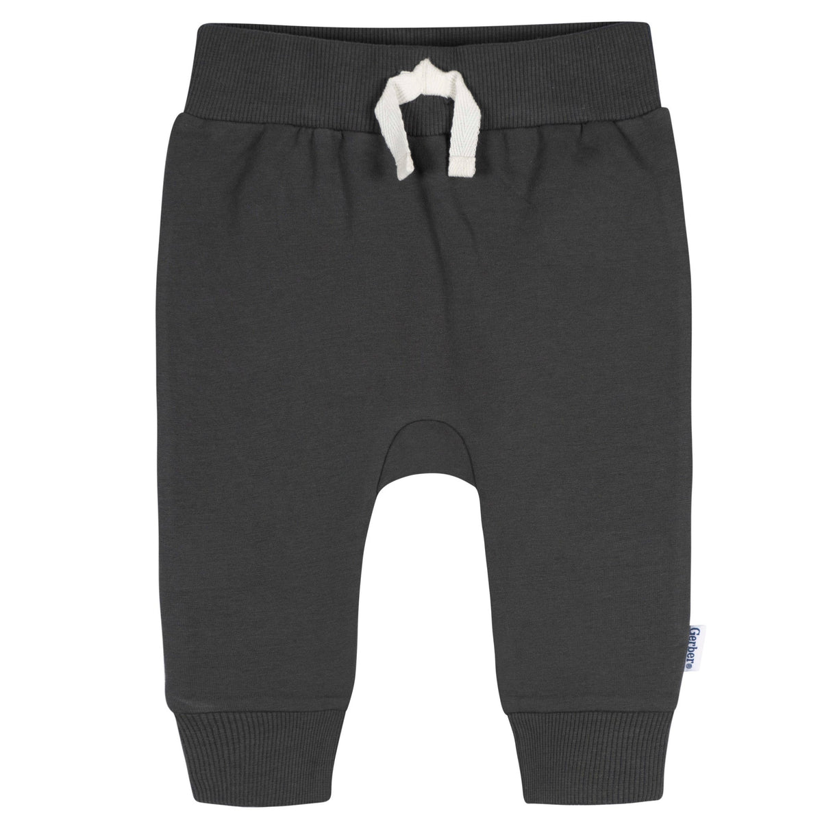 3-Pack Baby & Toddler Boys Wrought Iron Jogger Pants, view 2