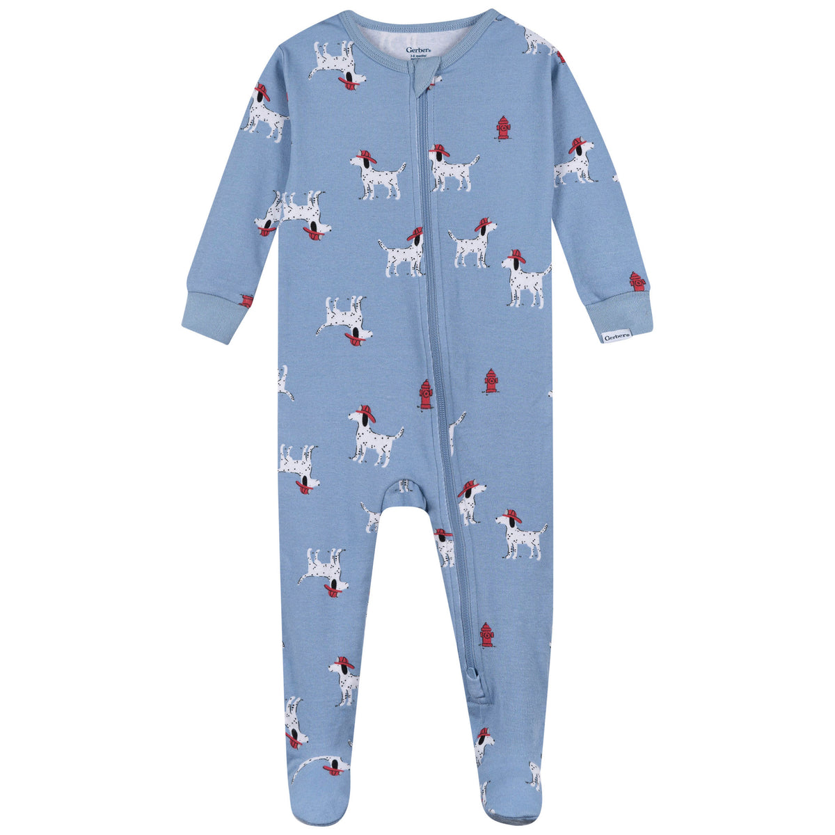 3-Pack Baby & Toddler Boys Dog Snug Fit Footed Pajamas