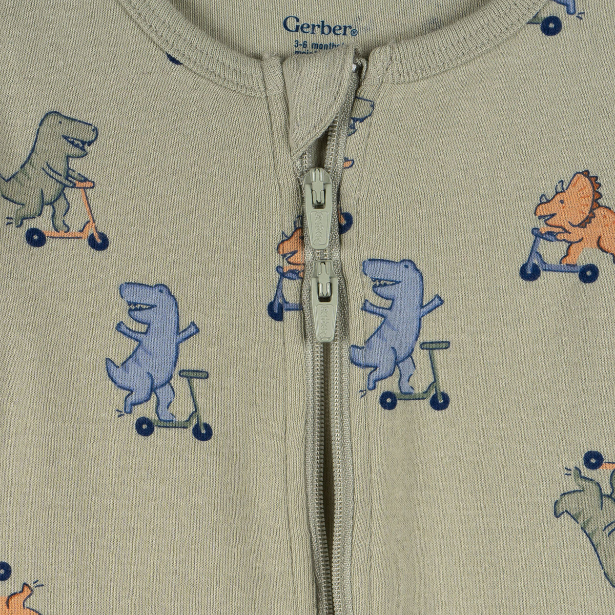3-Pack Baby & Toddler Boys Dino Snug Fit Footed Pajamas