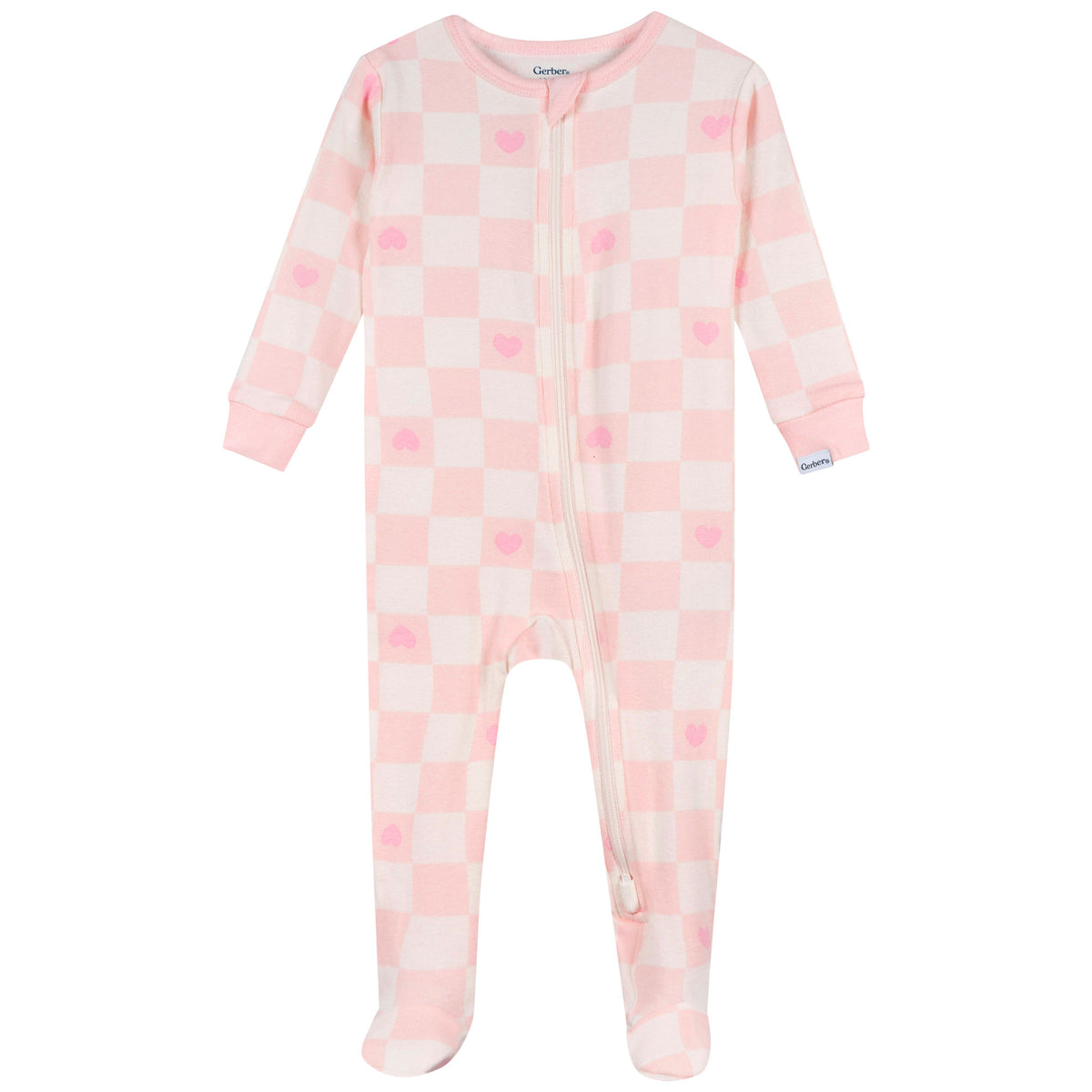 3-Pack Baby & Toddler Girls Bears Snug Fit Footed Pajamas