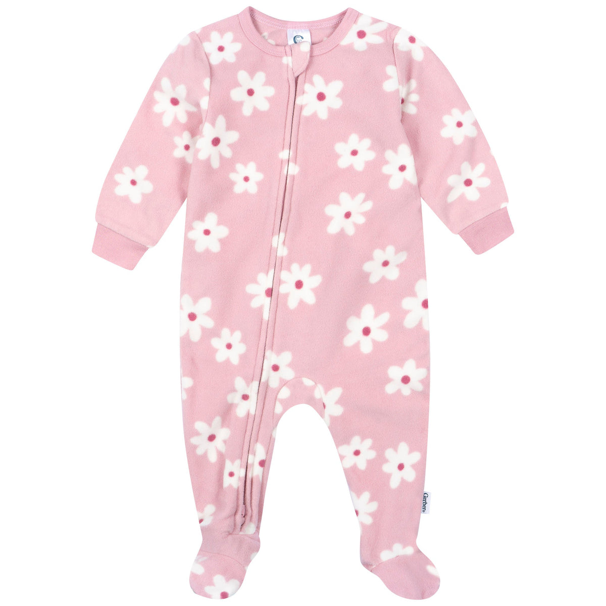 3-Pack Baby & Toddler Girls Cherries Footed Fleece Pajamas-Gerber Childrenswear Wholesale