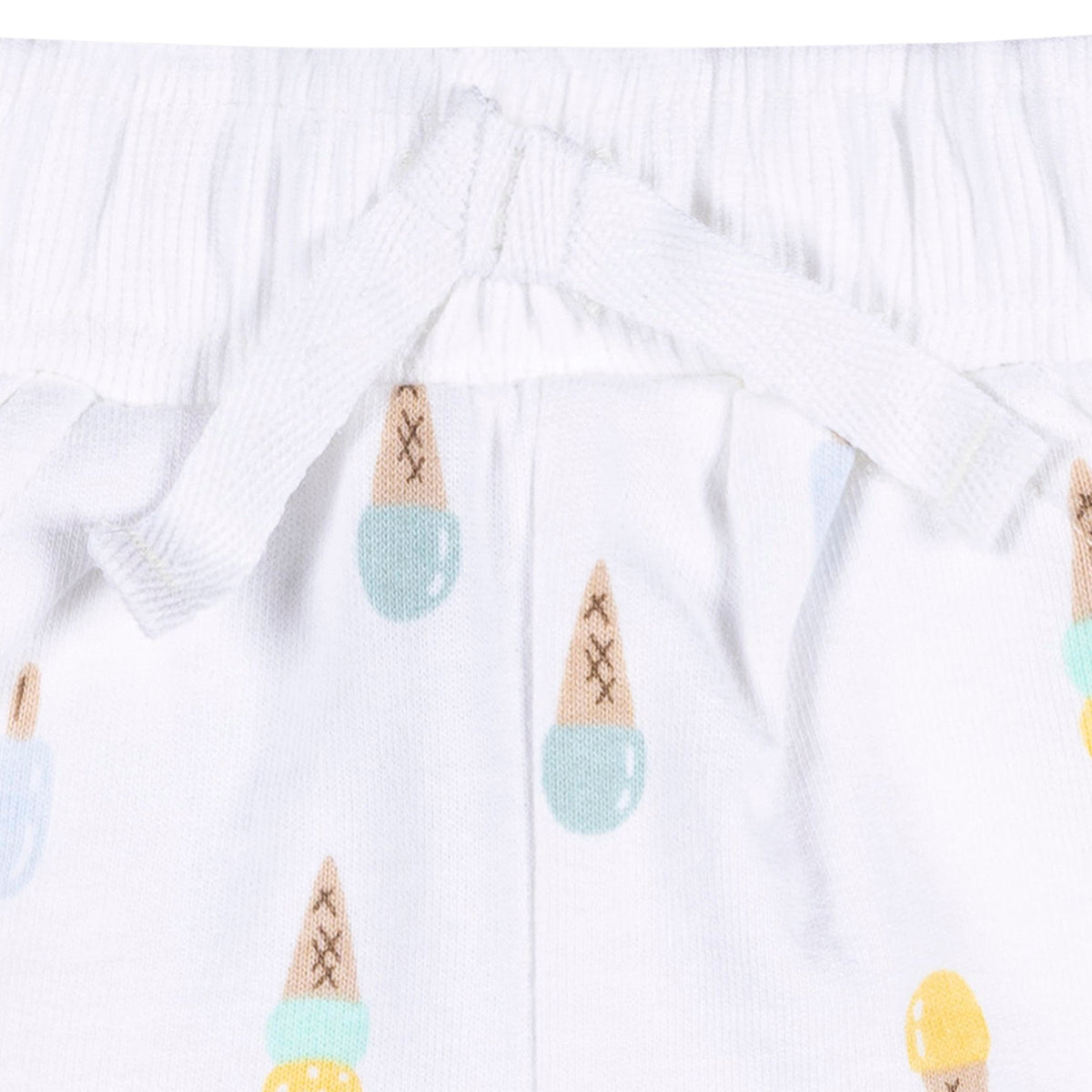 3-Piece Baby & Toddler Girls Ice Cream Knit Shorts-Gerber Childrenswear Wholesale