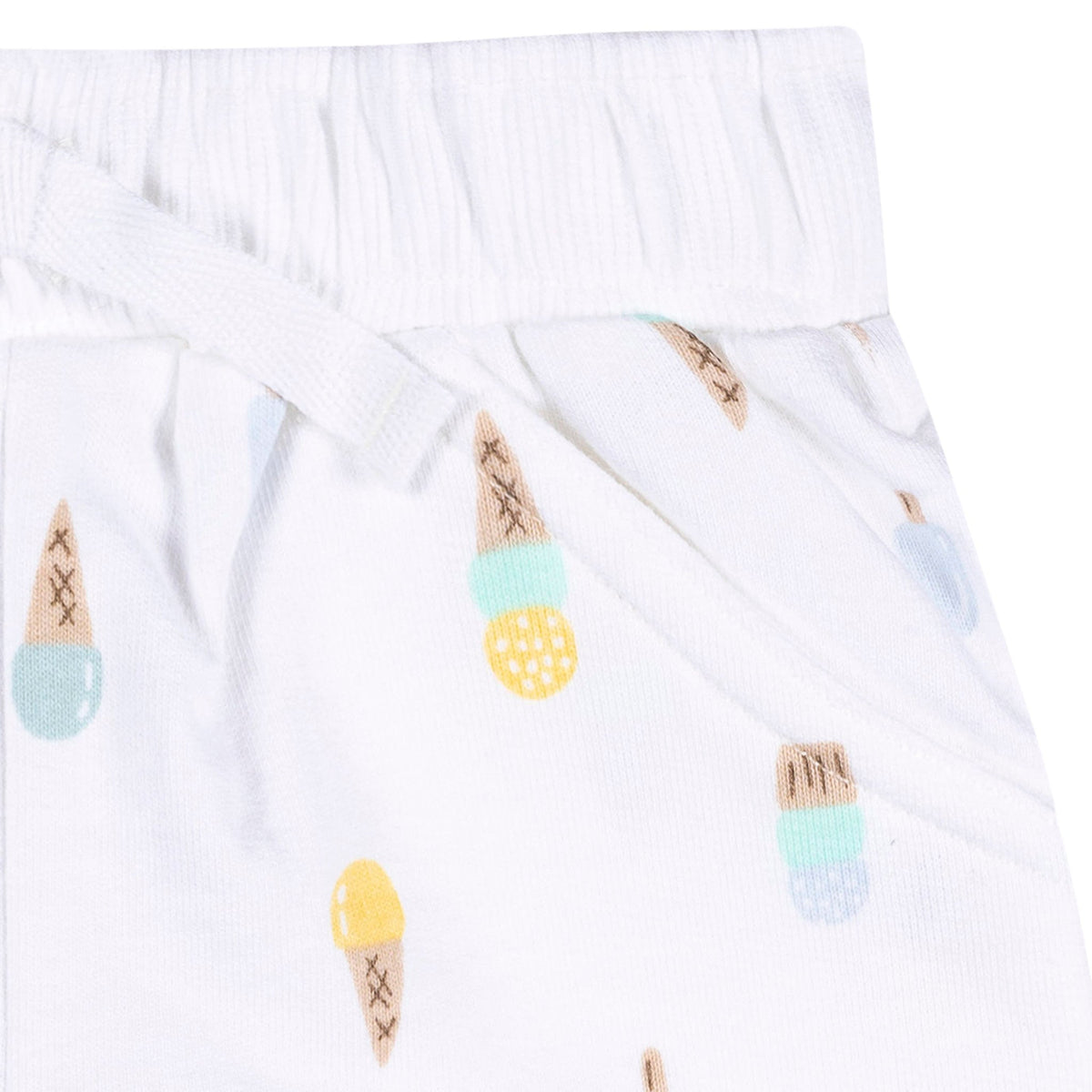 3-Piece Baby & Toddler Girls Ice Cream Knit Shorts-Gerber Childrenswear Wholesale