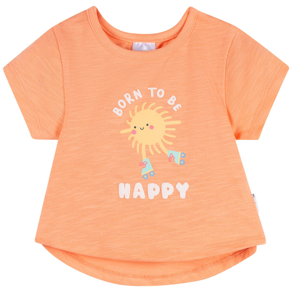 3-Pack Baby & Toddler Girls Peach, Green and Yellow Short Sleeve T-Shirts, view 4