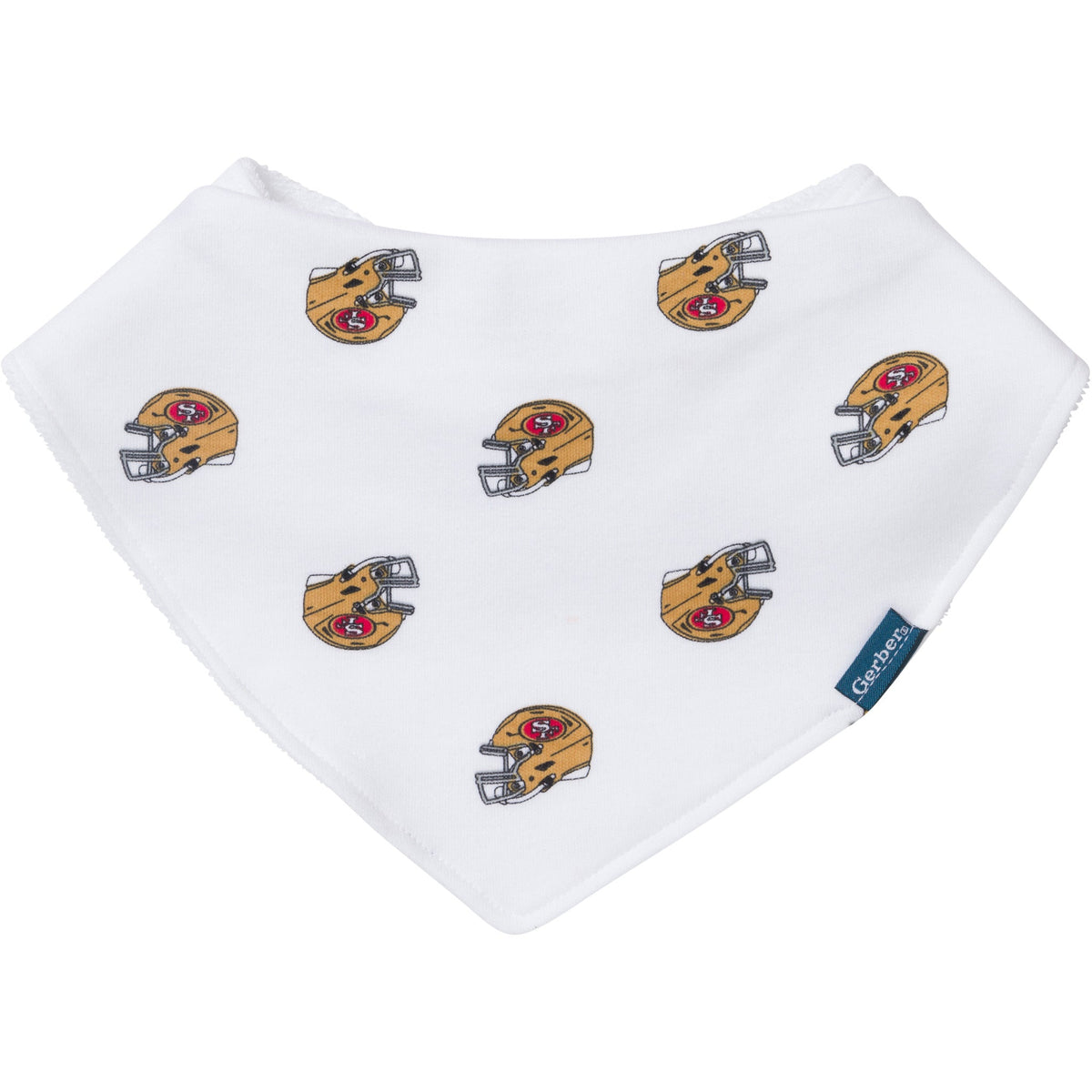 3-Pack Baby Neutral 49ers Bibs and Burp Cloth Set, view 2