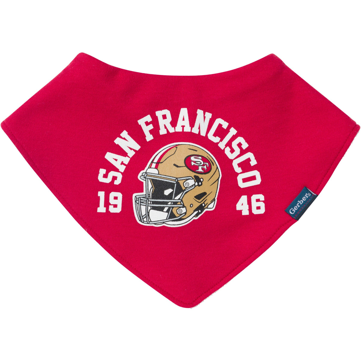 3-Pack Baby Neutral 49ers Bibs and Burp Cloth Set, view 3